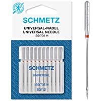 Schmetz Agujas para máquinas de coser universales (130-705 H) Pack de 10 80-12